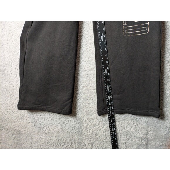 Wicked Elphaba Glinda Rhinestones Black Wide Leg Sweatpants XXS NWOT - Picture 6 of 9